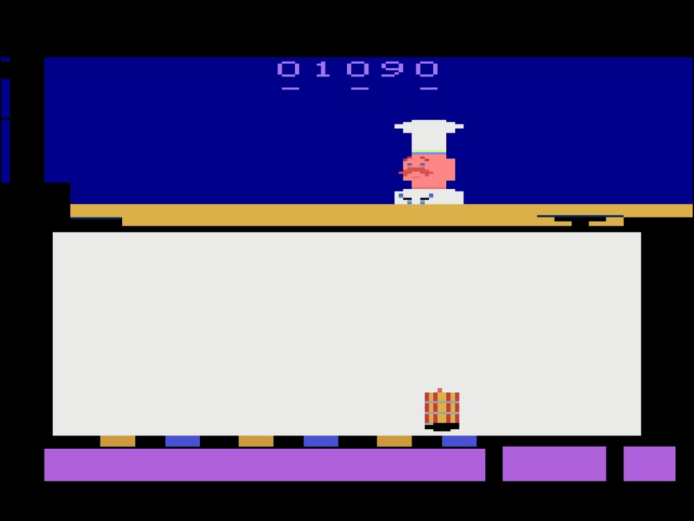 Gameplay of Piece O Cake for Atari 2600